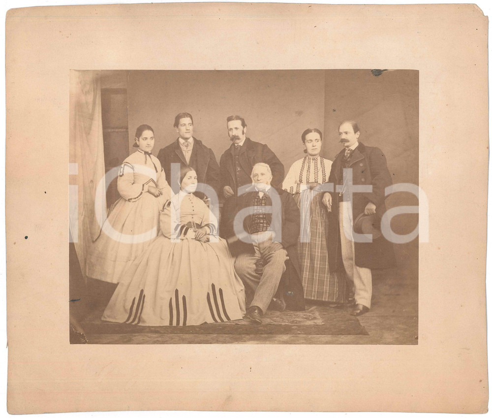 Fotografia d epoca originale 1910 ca ASTI Avvocato Giacinto COTTALORDA e famiglia Foto 29x25 cm 1