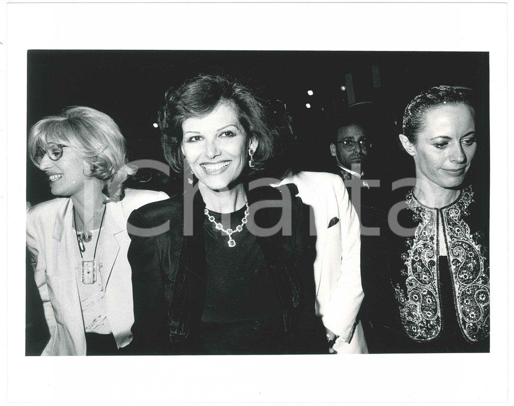 Fotografia d epoca originale 1987 Festival CANNES Monica VITTI Claudia CARDINALE Elena Sofia RICCI Foto 1