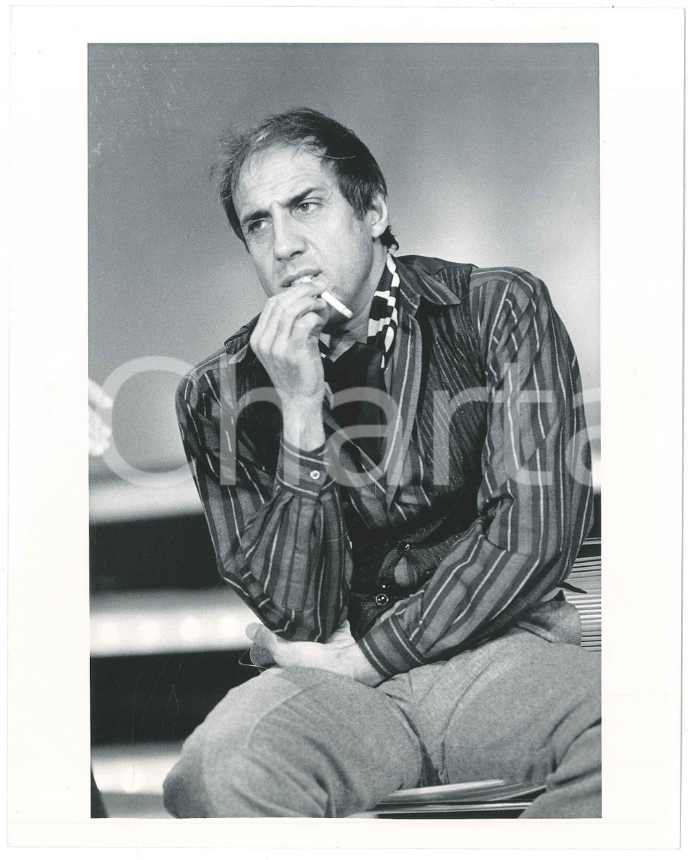 Fotografia d epoca originale 1983 RAI FANTASTICO 4  Adriano CELENTANO  Ritratto 4 Foto 20x25 cm 1
