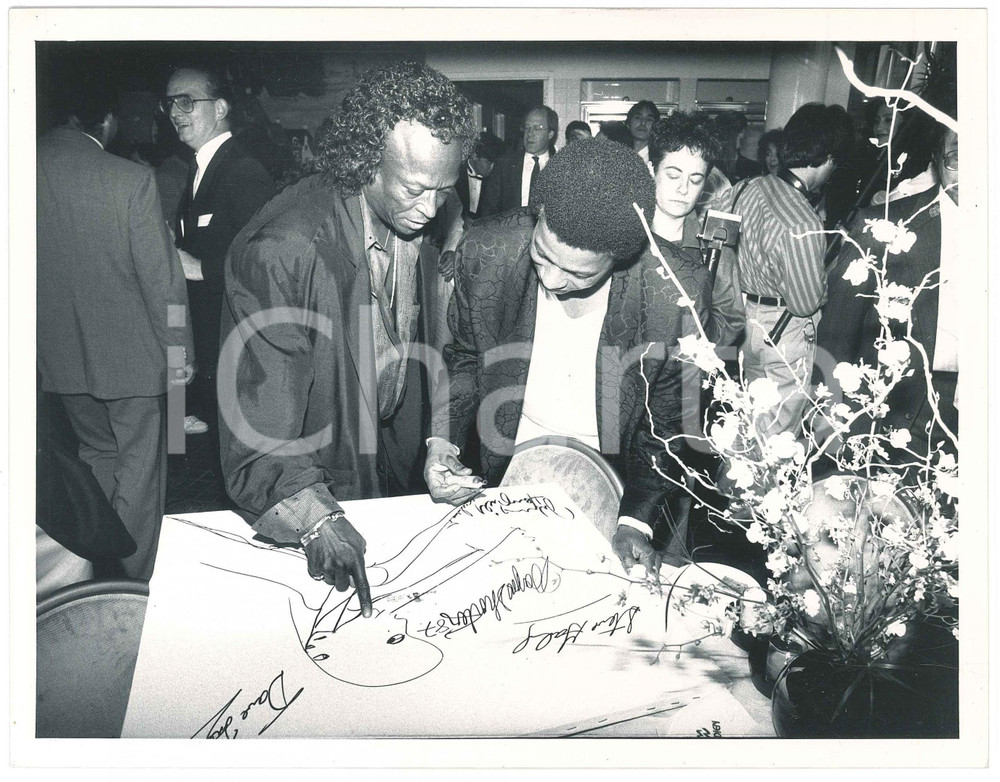 Fotografia d epoca originale 1987 MUNICH Miles DAVIS a una serata durante il tour mondiale 2 Foto 1