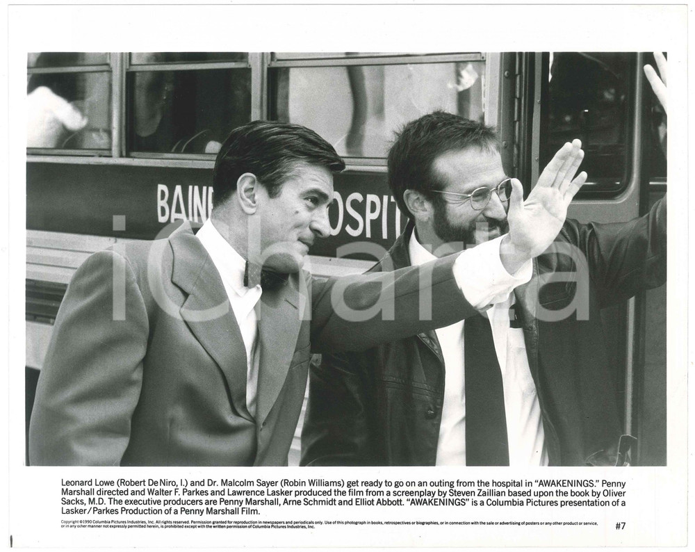 Fotografia d epoca originale 1990 CINEMA Film Awakenings  Robert DE NIRO e Robin WILLIAMS 2 Foto 1
