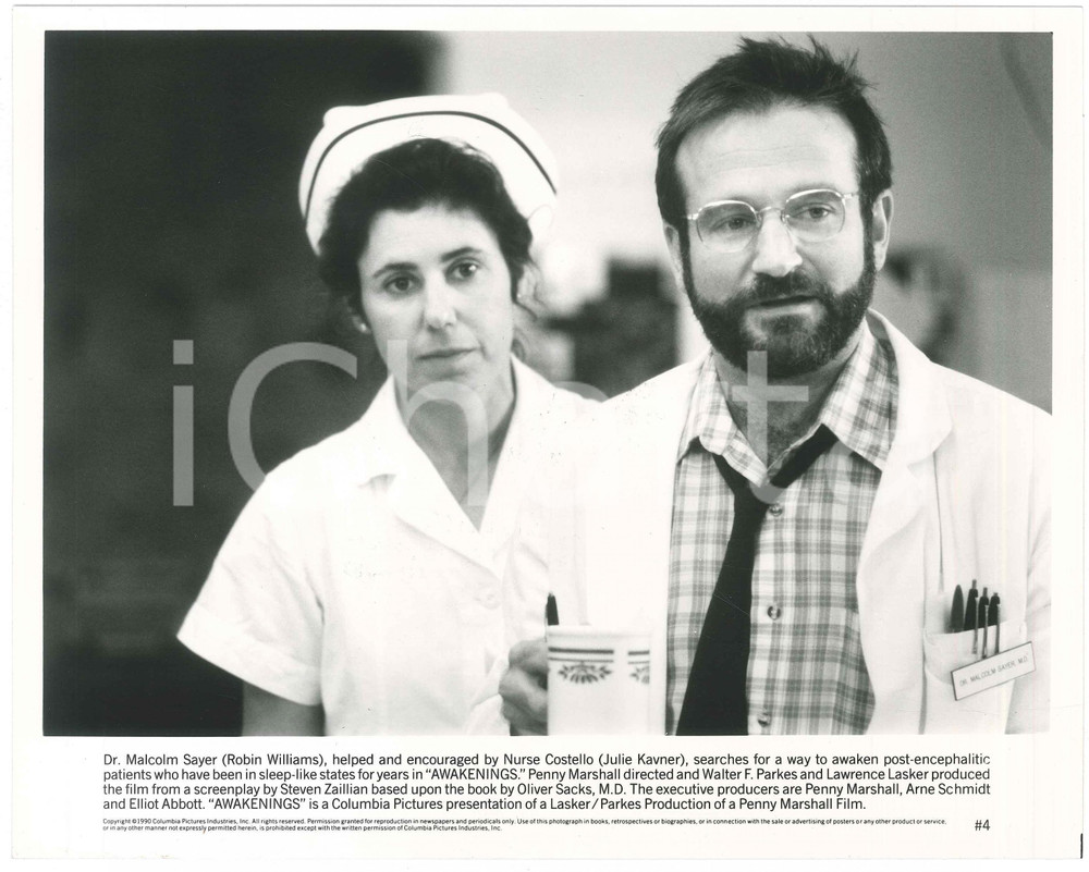 Fotografia d epoca originale 1990 CINEMA Film Awakenings  Julie KAVNER e Robin WILLIAMS  Foto 1