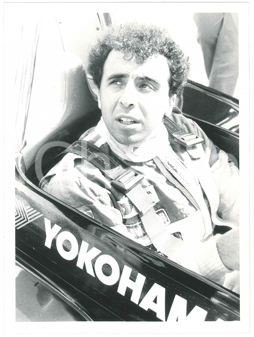 Fotografia d epoca originale 1984 GP MONZA F3 Claudio LANGES PESENTI pilota  Ritratto 2 Foto 18x24 1