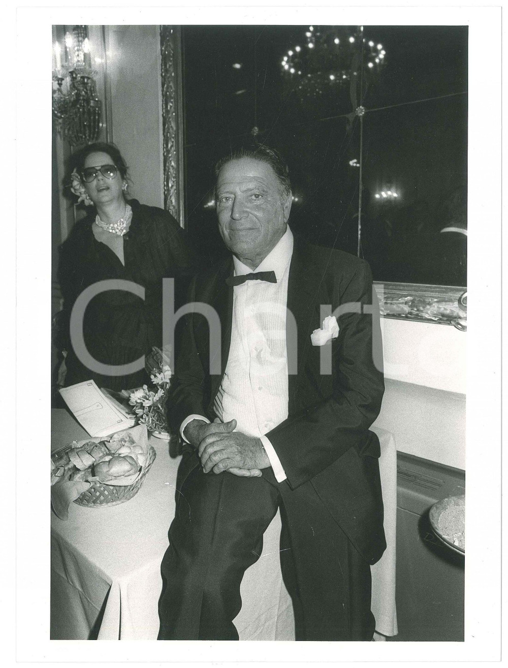 Fotografia d epoca originale 1981 PARIS CINEMA  Ritratto dell attore Raf VALLONE 2 Foto 18x24 1