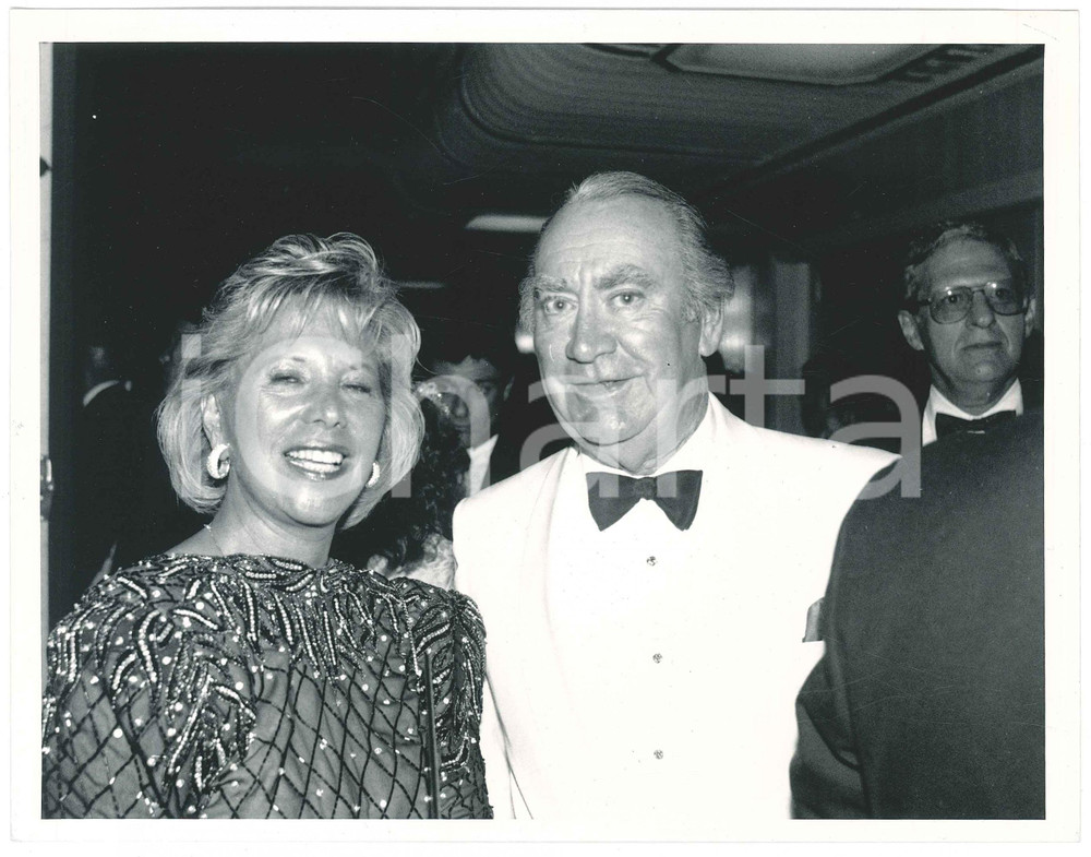 Fotografia d epoca originale 1988 NEW YORK Golfer Of The Century Dinner  Dinah SHORE Hugh CAREY Photo 1 1