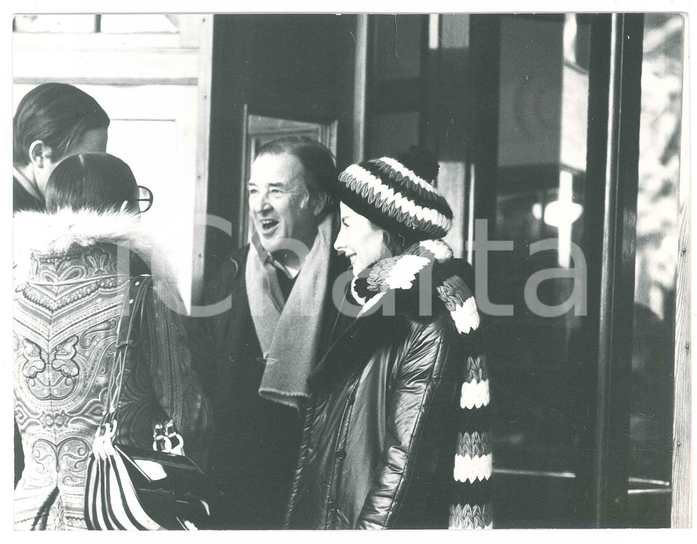Fotografia d epoca originale 1971 SAINTMORITZ Henry FORD II Maria Cristina VETTORE AUSTIN 2 Photo 1