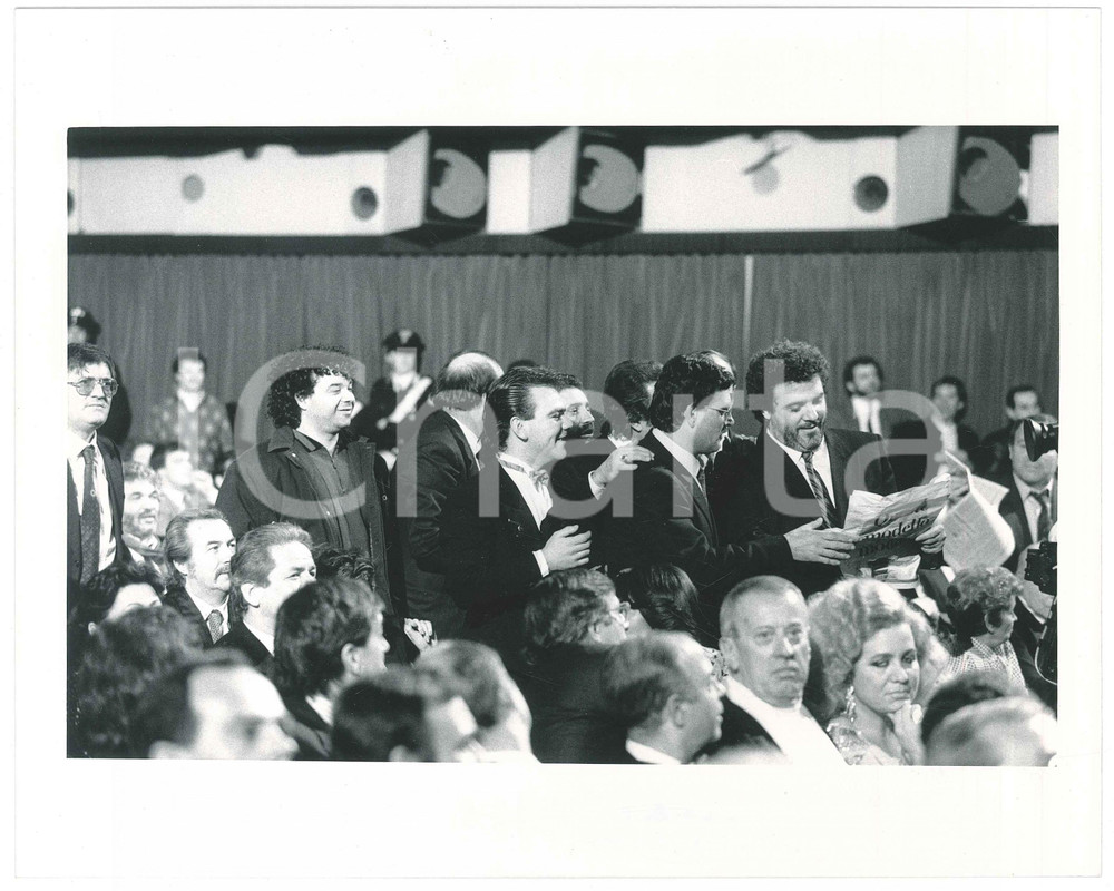 Fotografia d epoca originale 1985 ca FESTIVAL DI SANREMO  Teatro ARISTON  Claque 1 Fotografia 24x18 1