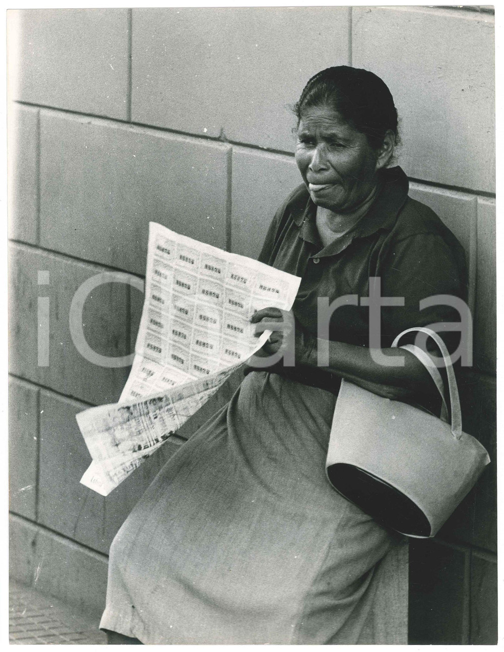 Fotografia d epoca originale 1970 ca COSTUME VENEZUELA Donna indigena  Ritratto  Foto 30x24 cm 1