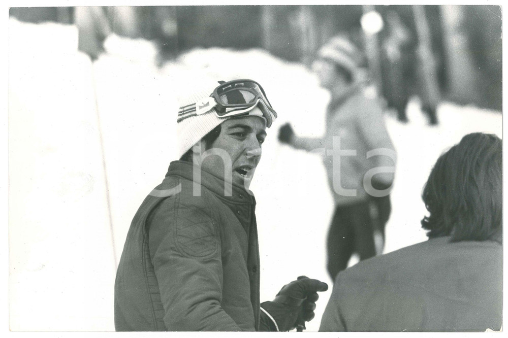 Fotografia d epoca originale 1970 ca MADONNA DI CAMPIGLIO  SCI  FIS World Cup  Gustav THOENI 2 Foto 1
