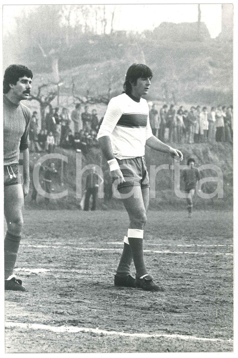 Fotografia d epoca originale 1970 ca ITALIA Adriano PANATTA  Partita di calcio 6 Foto 20x30 cm 1