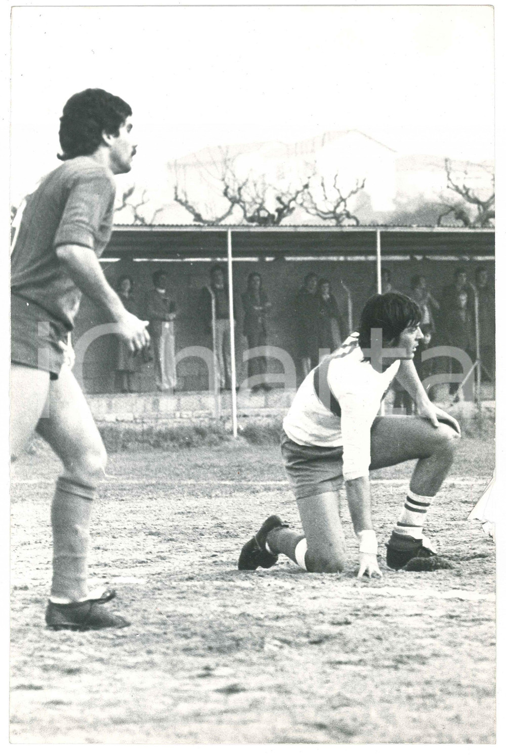 Fotografia d epoca originale 1970 ca ITALIA Adriano PANATTA  Partita di calcio 3 Foto 20x30 cm 1