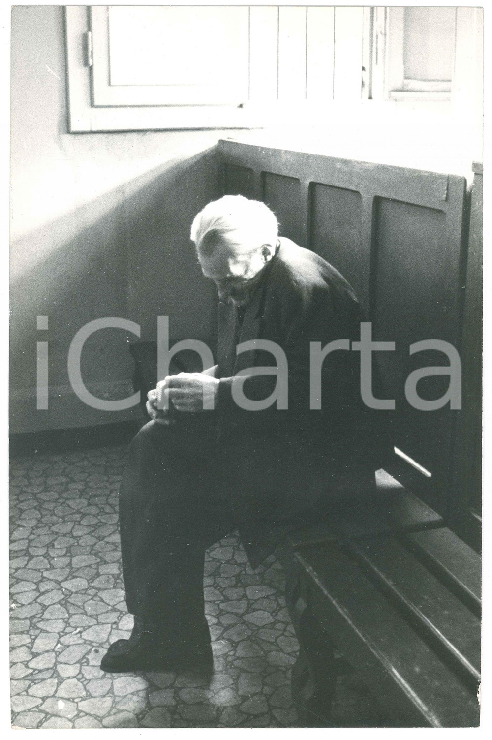 Fotografia d epoca originale 1970 ca MILANO Ritratto di senzatetto 5 Foto artistica 20x30 cm 1