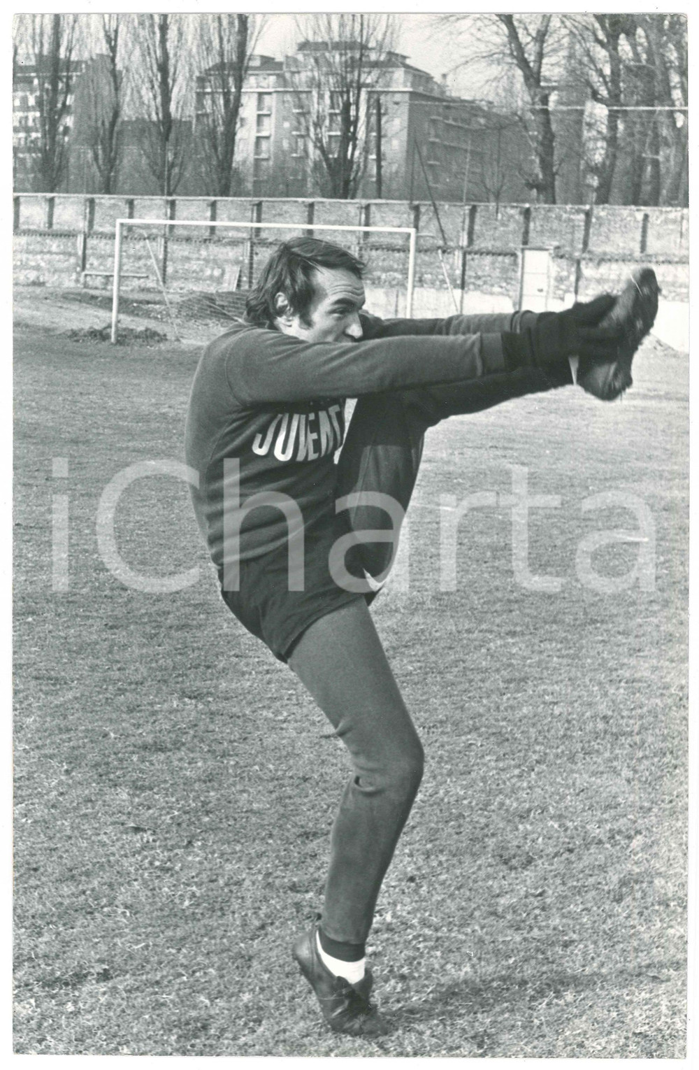 1975 ca CALCIO JUVENTUS Campo COMBI José ALTAFINI in allenamento (11) Foto 18x30