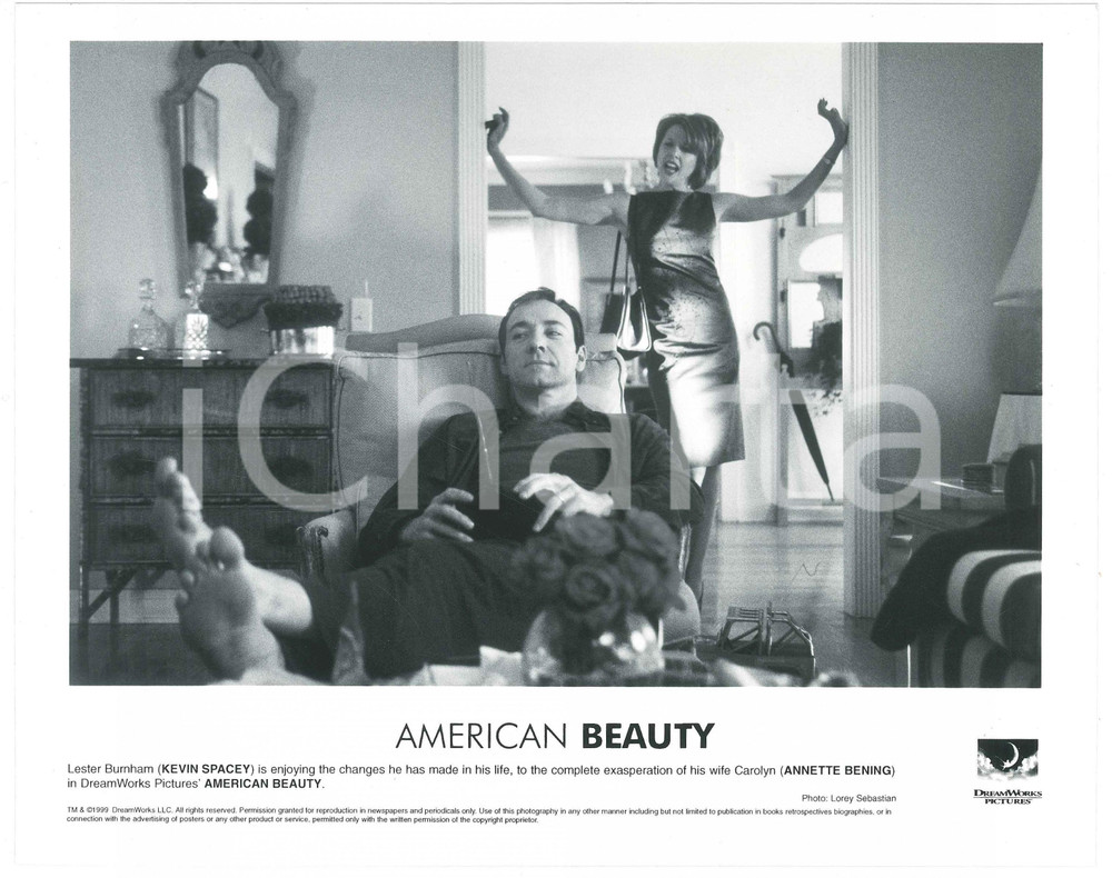 Fotografia d epoca originale 1999 AMERICAN BEAUTY Kevin SPACEY Annette BENING Fotografia 24x18 cm 1