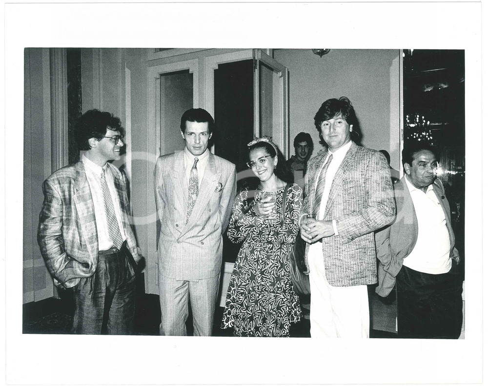 Fotografia d epoca originale 1987 Chloe WEBB Lambert WILSON Figli MISSONI The belly of an architect Foto 1