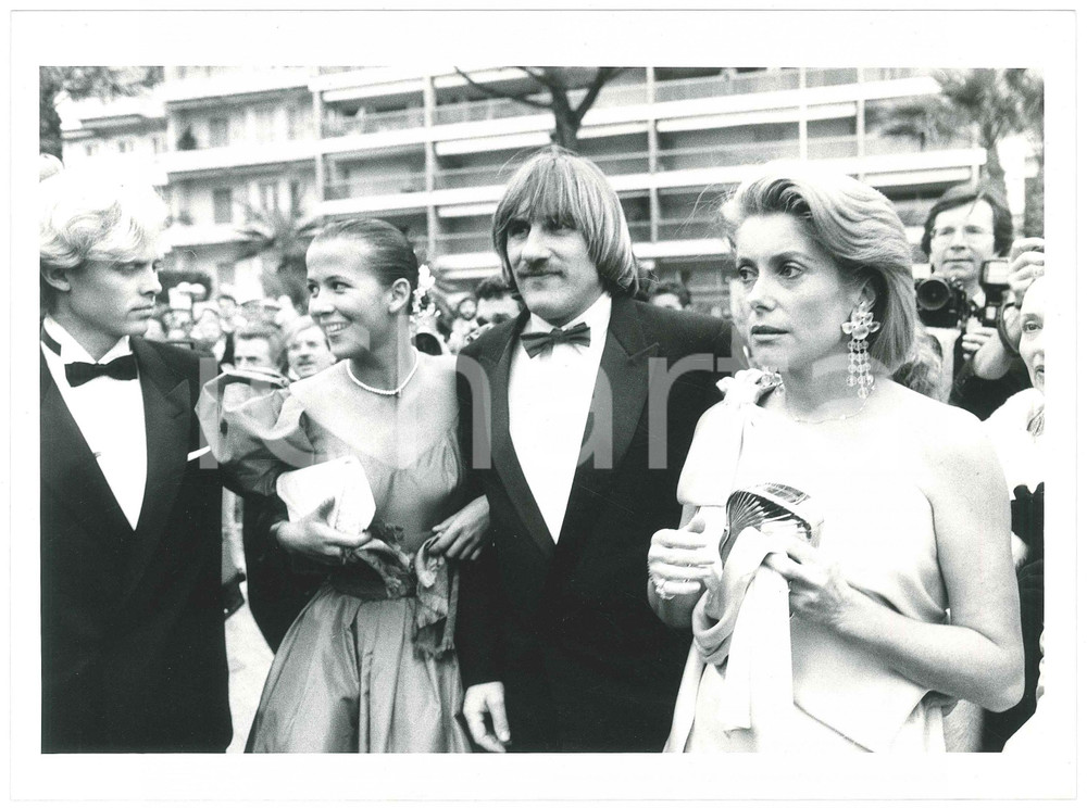 Fotografia d epoca originale 1984 CANNES Sophie MARCEAU GÃ©rard DEPARDIEU Catherine DENEUVE Foto 24x18 cm 1