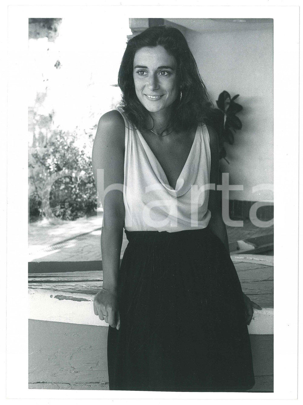 Fotografia d epoca originale 1986 VENEZIA Mostra del CINEMA  Enrica Maria MODUGNO  Ritratto 2 Foto 1