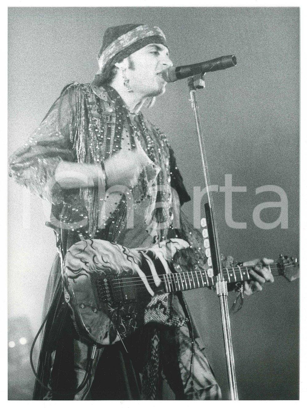 Fotografia d epoca originale 1987 MILANO  LITTLE STEVEN in concerto  Ritratto 6 Foto 18x24 cm 1