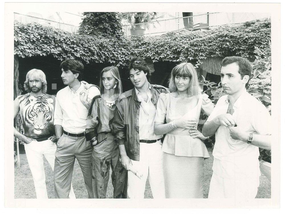 1984 VENEZIA Mostra del Cinema - Marcello MODUGNO Debora ERGAS Pino INSEGNO (2)