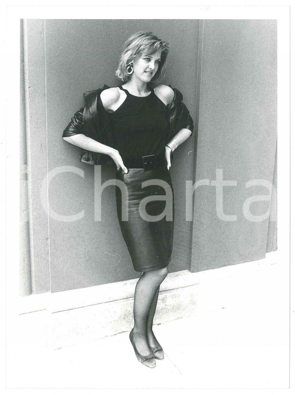 Fotografia d epoca originale 1985 ca CINEMA Attrice AgnÃ¨s SORAL  Ritratto 2 Foto 18x24 cm 1