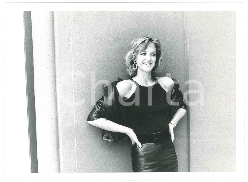 Fotografia d epoca originale 1985 ca CINEMA Attrice AgnÃ¨s SORAL  Ritratto 1 Foto 24x18 cm 1