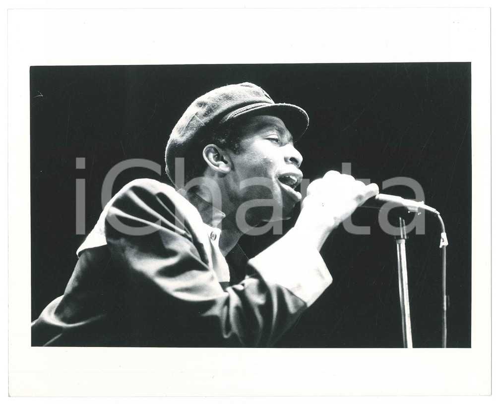 Fotografia d epoca originale 1988 TORINO Youssou N DOUR  Human Rights Now tour 1 Foto 25x20 cm 1