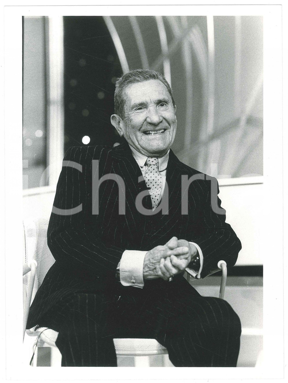 Fotografia d epoca originale 1985 ca CINEMA ITALIA Attore Paolo STOPPA  Ritratto 1 Foto 18x24 cm 1