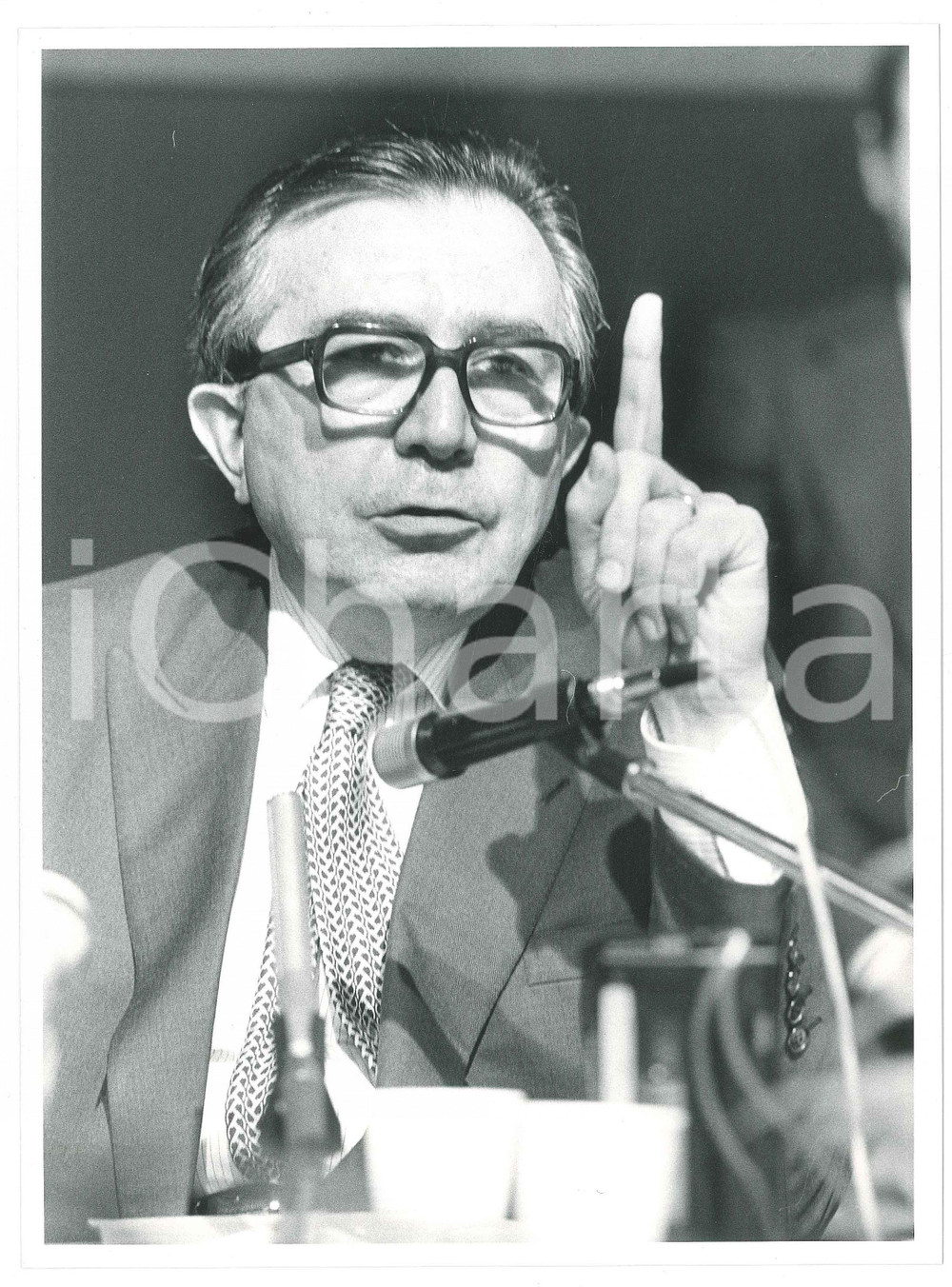 Fotografia d epoca originale 1985 MILANO Castello Sforzesco  DC  Giulio ANDREOTTI 6 Foto 18x24 cm 1