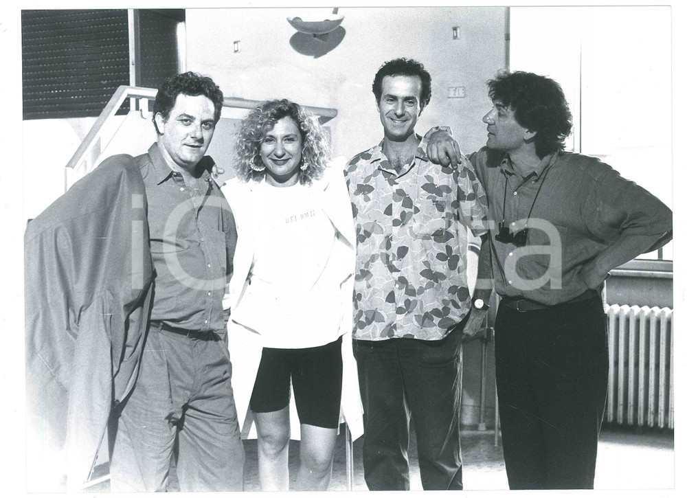 Fotografia d epoca originale 1994 Agosto  Antonello FASSARI Monica SCATTINI Roberto CITRAN Massimo SPANO 1