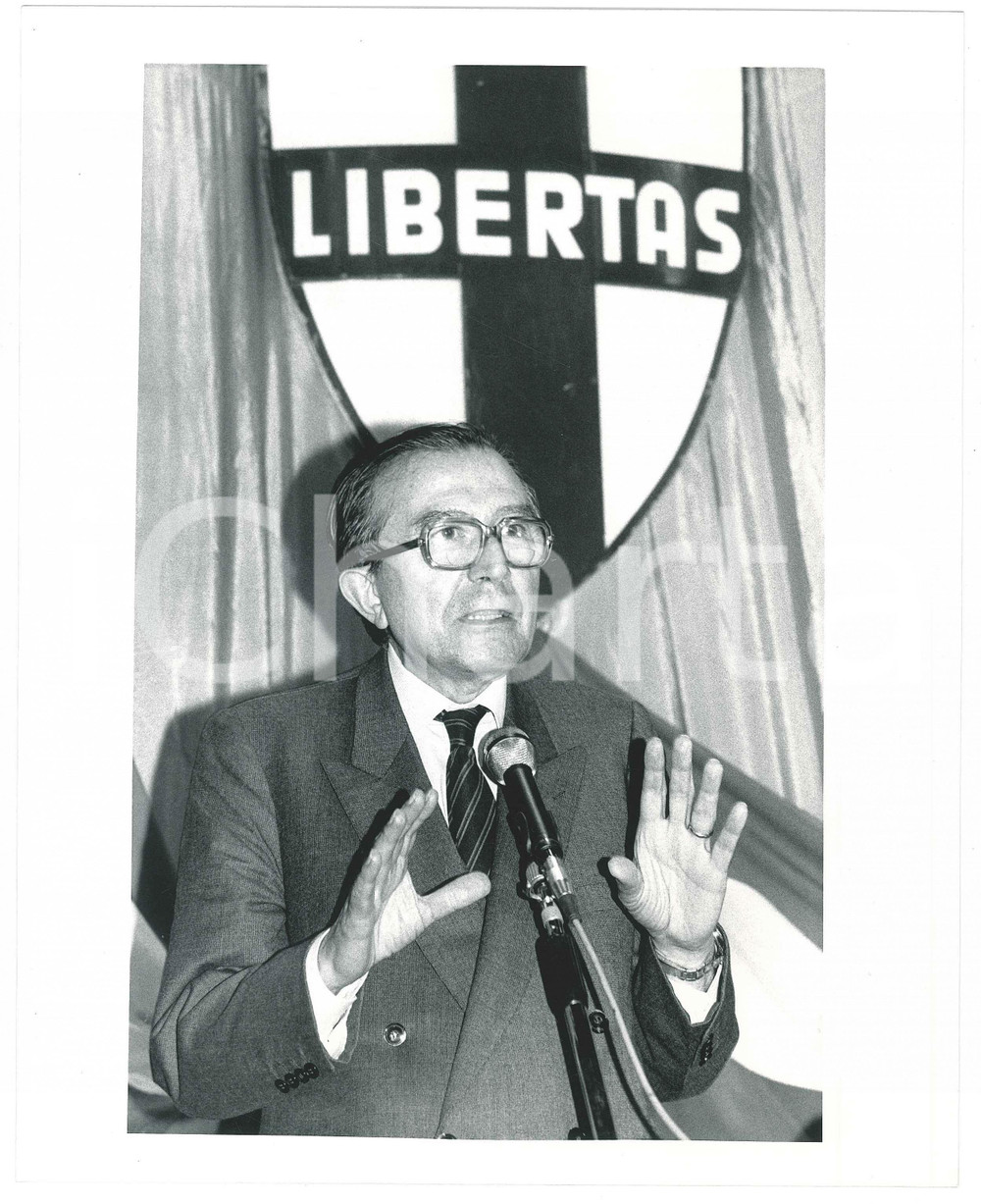 1985 ca POLITICA - DEMOCRAZIA CRISTIANA - Giulio ANDREOTTI (4) Foto 18x24 cm