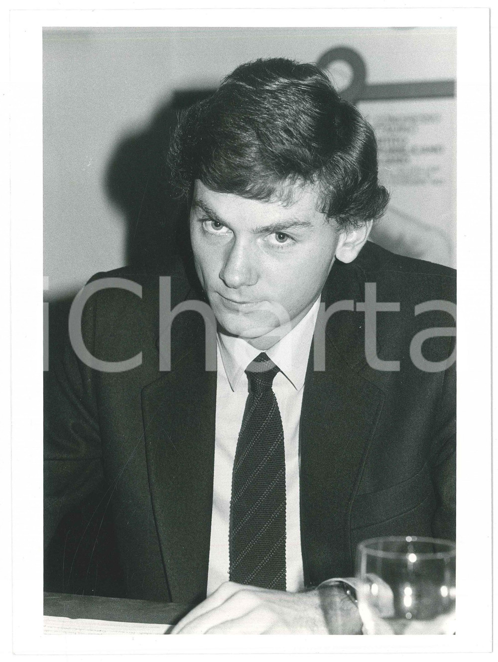 Fotografia d epoca originale 1985 ca GERMANY Cantante Tommy STEINER  Ritratto 1 Foto 18x24 cm 1