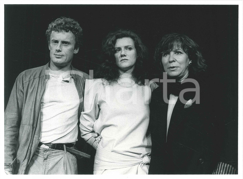 Fotografia d epoca originale 1986 CANNES CINEMA Margarethe VON TROTTA  Barbara SUKOWA  Daniel OLBRYCHSKI 1 1