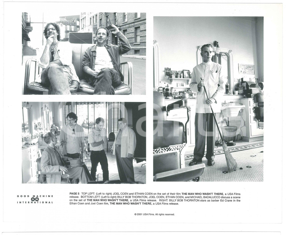 Fotografia d epoca originale 2001 Film THE MAN WHO WASN T THERE  Scenes  The COEN brothers 4 1