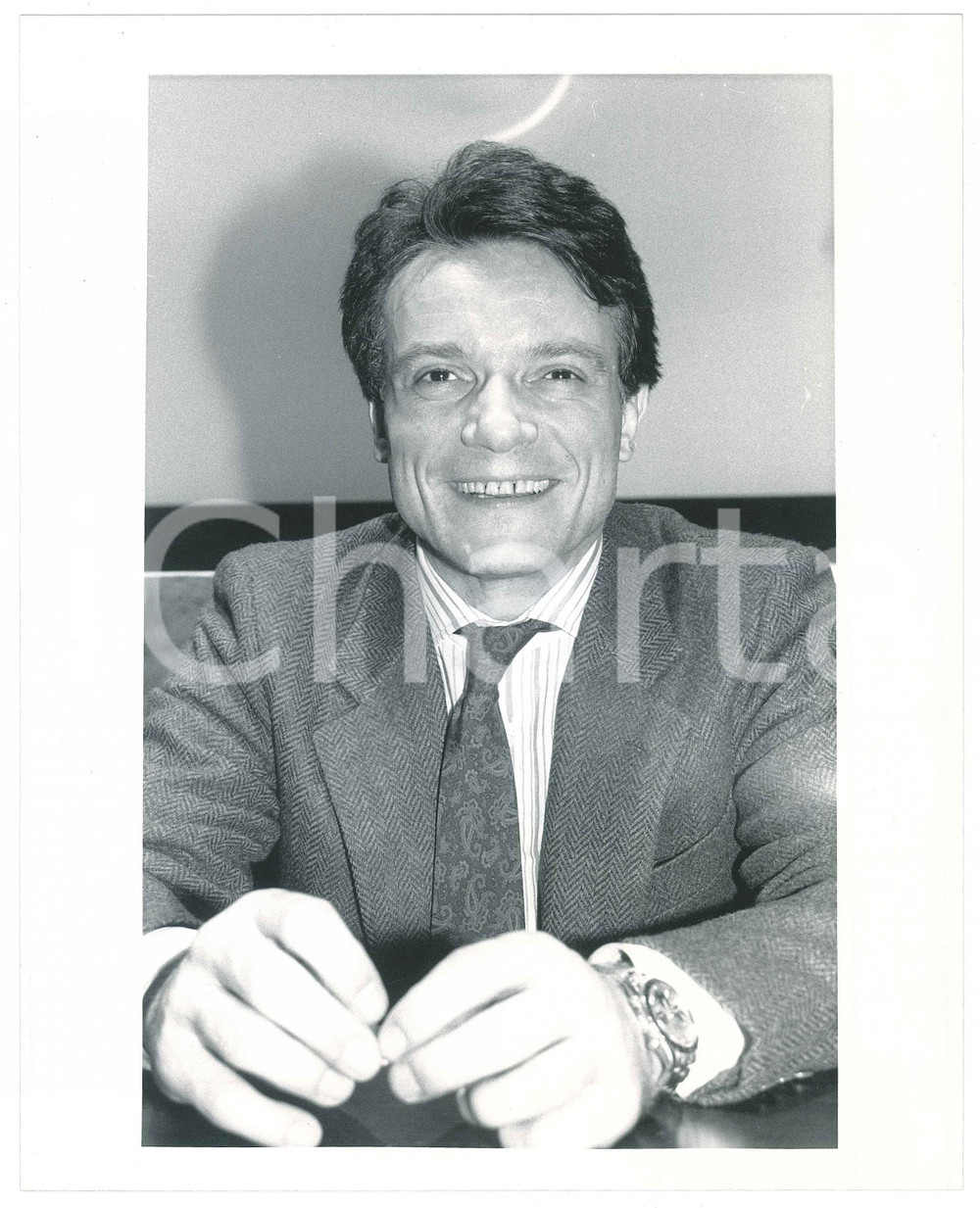 Materiale cinematografico d’epoca 1990 ca ITALIA  MUSICA Massimo RANIERI Ritratto  Foto 20x25 cm 2 1