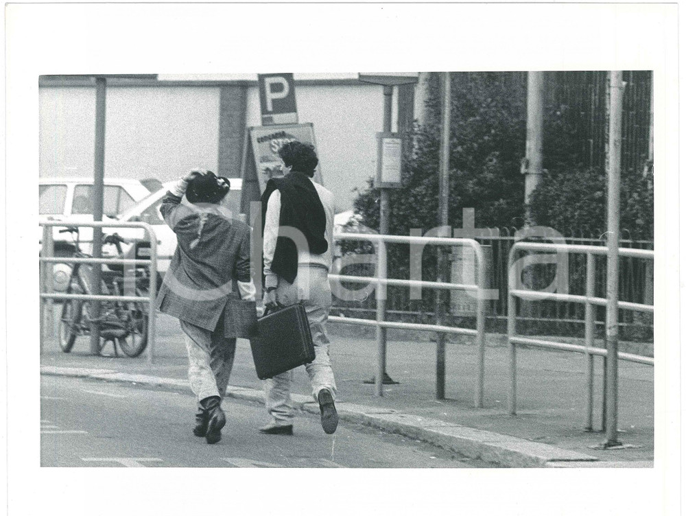 Fotografia d epoca originale 1985 ITALIA  GOSSIP Heather PARISI Lucio PRESTA paparazzati  Foto 25x20 cm 1