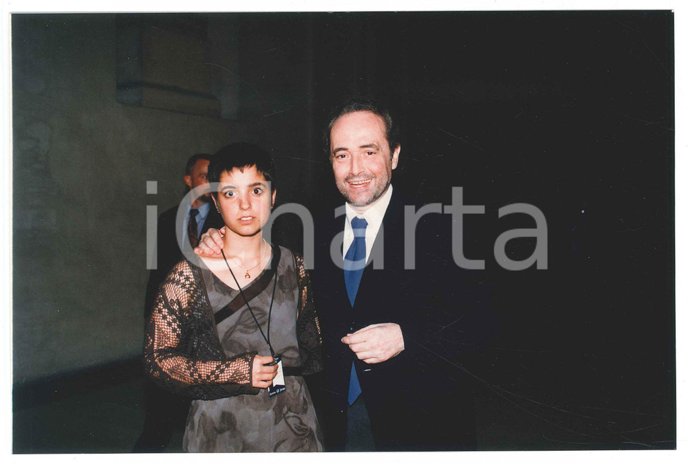 Fotografia d epoca originale 1990 ca LIRICA JosÃ© CARRERAS con la figlia Julia 1 Foto 23x15 cm 1