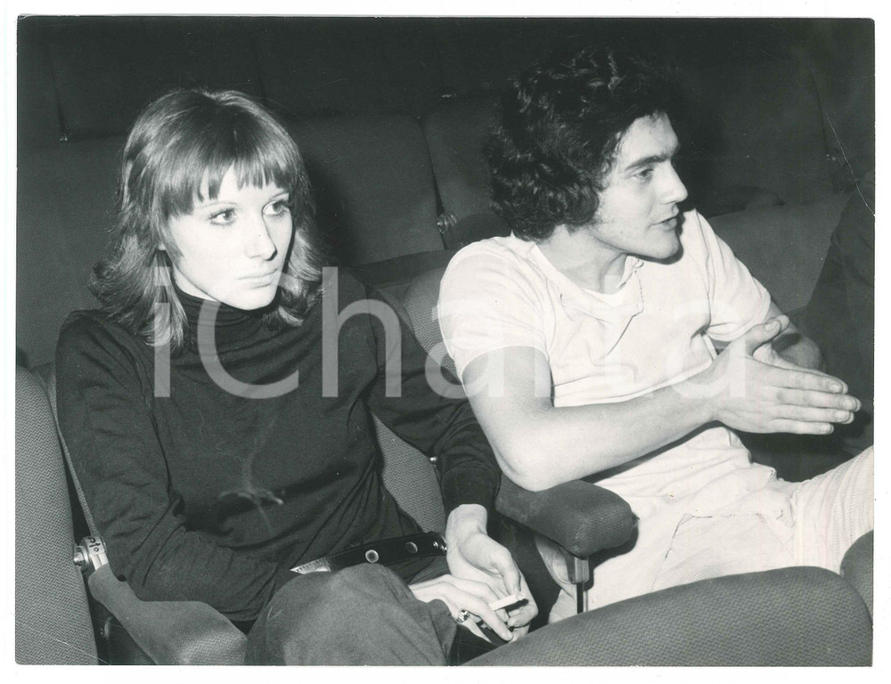 Fotografia d epoca originale 1971 ITALIA  GOSSIP Paola PITAGORA Tito SCHIPA jr  Foto 24x18 cm 4 1