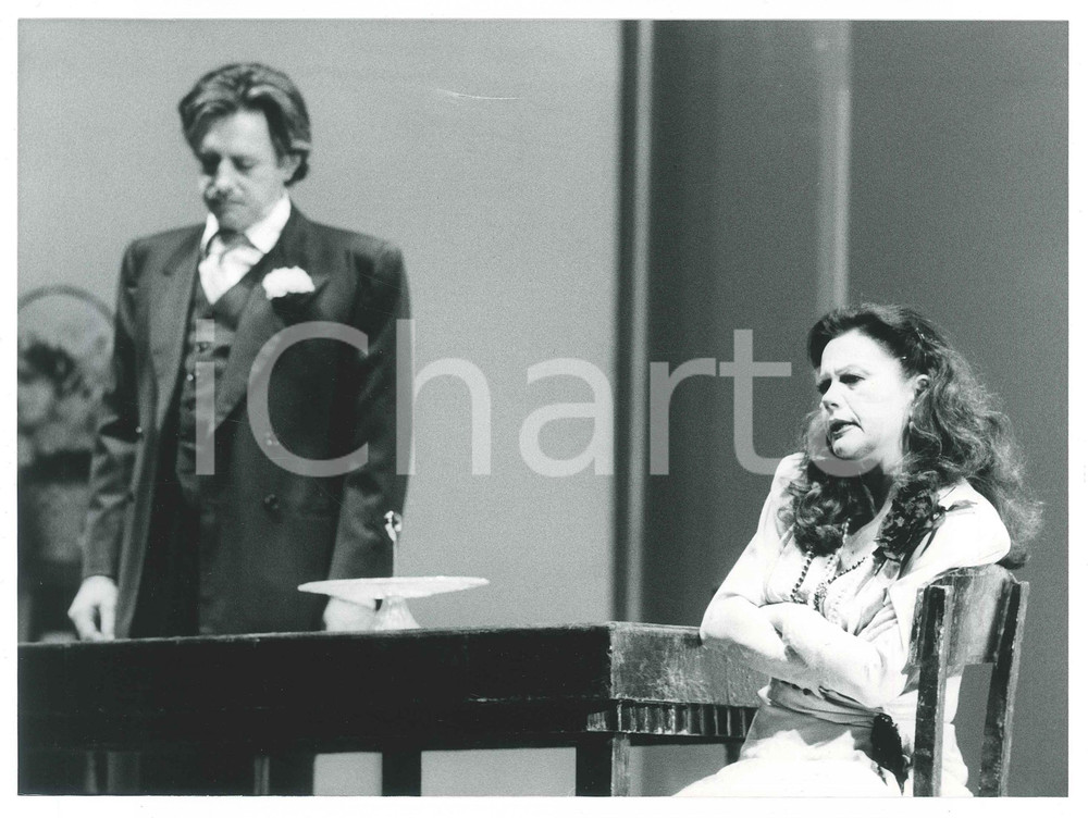 Fotografia d epoca originale 1987 TEATRO  FILUMENA MARTURANO Massimo DE FRANCOVICH Valeria MORICONI Foto 1