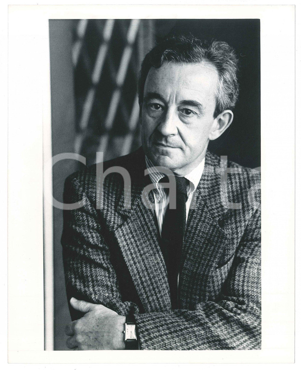 Fotografia d epoca originale 1985 ca MILANO  TERRAZZA MARTINI Louis MALLE Ritratto  Foto 20x25 cm 1