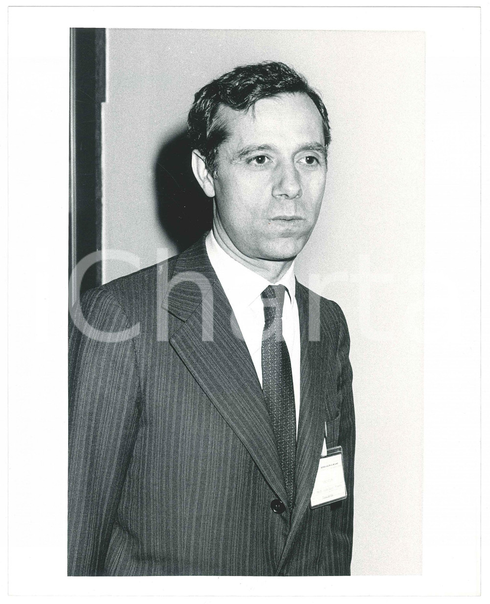 Fotografia d epoca originale 1986 MILANO Comitato Agenti di Cambio  Luigi TOSATO Presidente SETEMER Foto 1