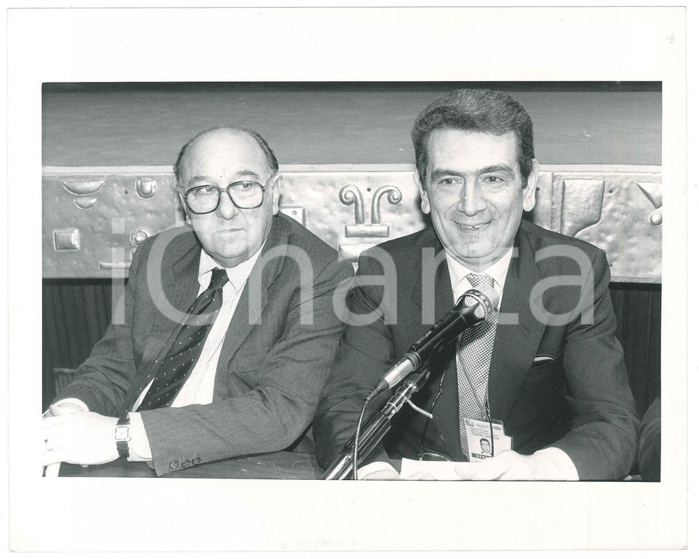 Fotografia d epoca originale 1990 ca ITALIA  COSTUME Luigi ROSSINI con MAFFUCCI Foto 25x20 cm 1
