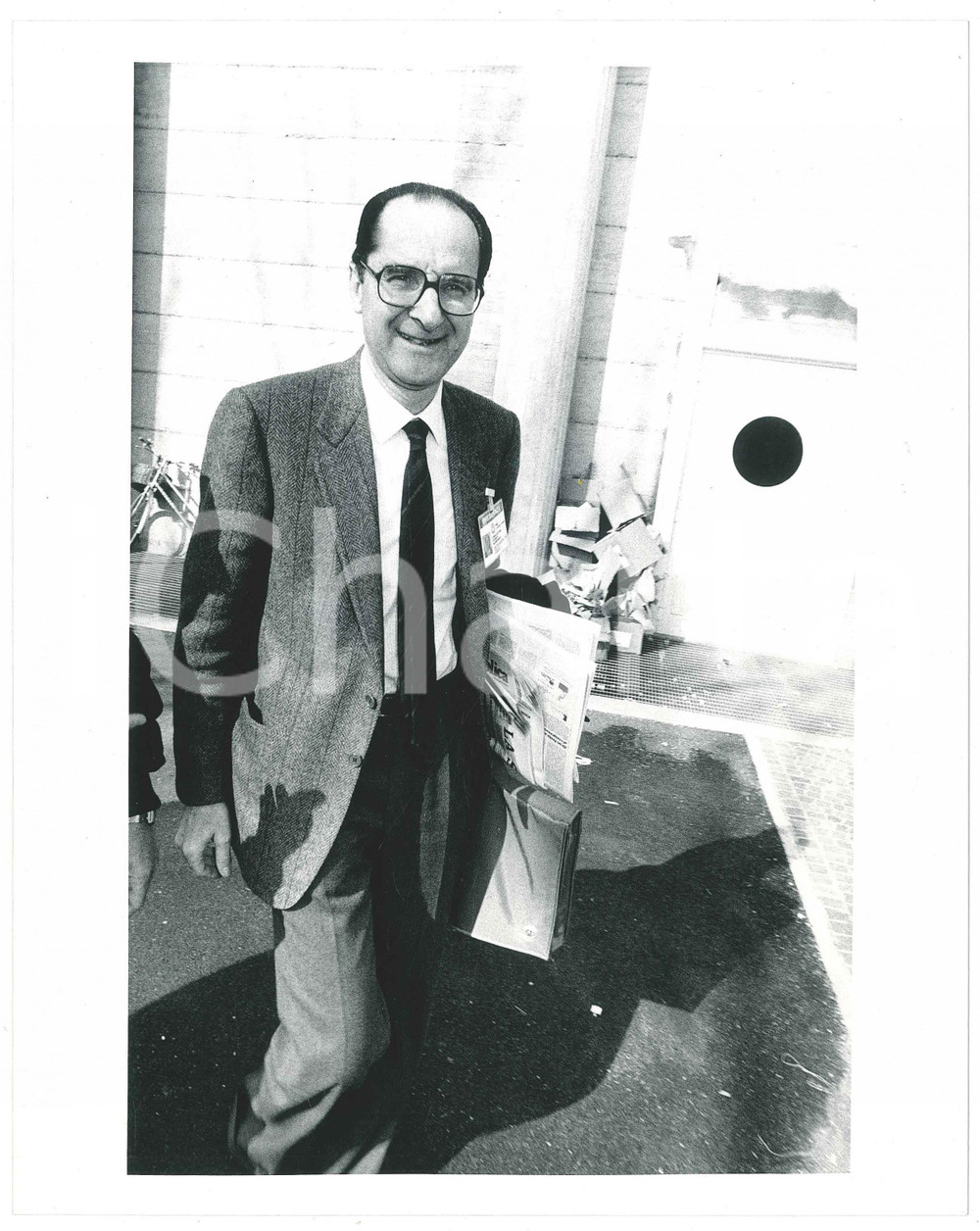 Fotografia d epoca originale 1985 ca PARTITO SOCIALISTA Fabio FABBRI Senatore PSI Foto 20x25 cm 1