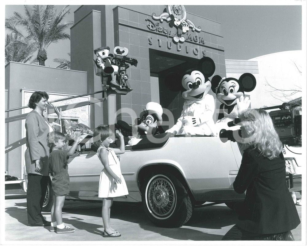 Fotografia d epoca originale 1989 DISNEY  MGM STUDIO Mickey Mouse GOOFY Donald Duck MINNIE  Photo 25x20 cm 1