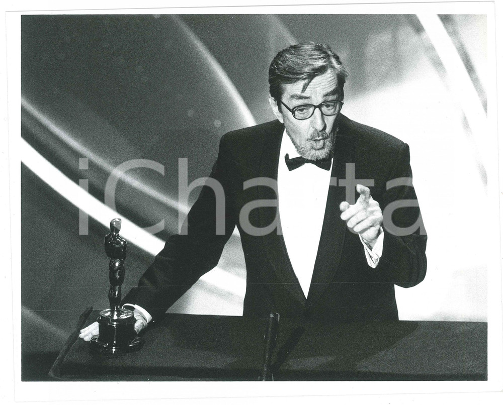 Fotografia d epoca originale 1988 60Â° ACADEMY AWARDS Gabriel AXEL con il Premio Oscar  Foto 25x20 cm 1