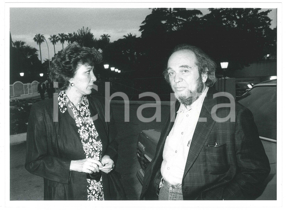 Fotografia d epoca originale 1985 ca ITALIA  CINEMA Marco FERRERI con la moglie Jacqueline  Foto 24x18 cm 1