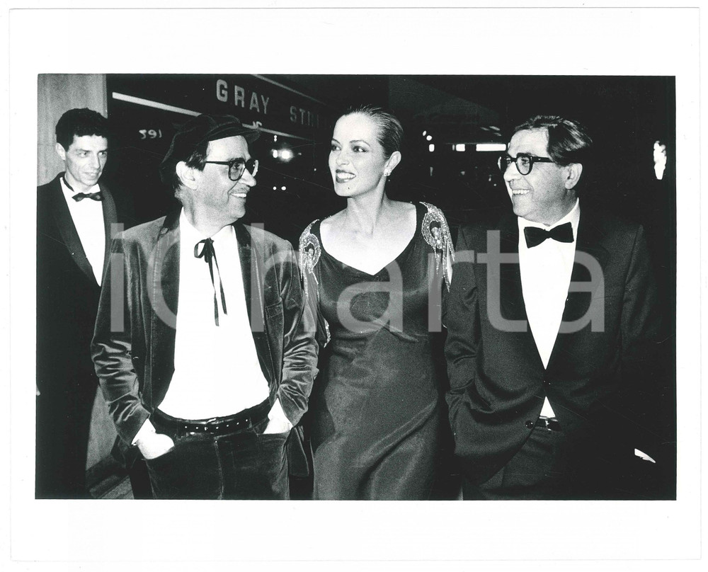 Fotografia d epoca originale 1987 CANNES Fratelli TAVIANI Greta SCACCHI Foto 25x20 cm 2 1