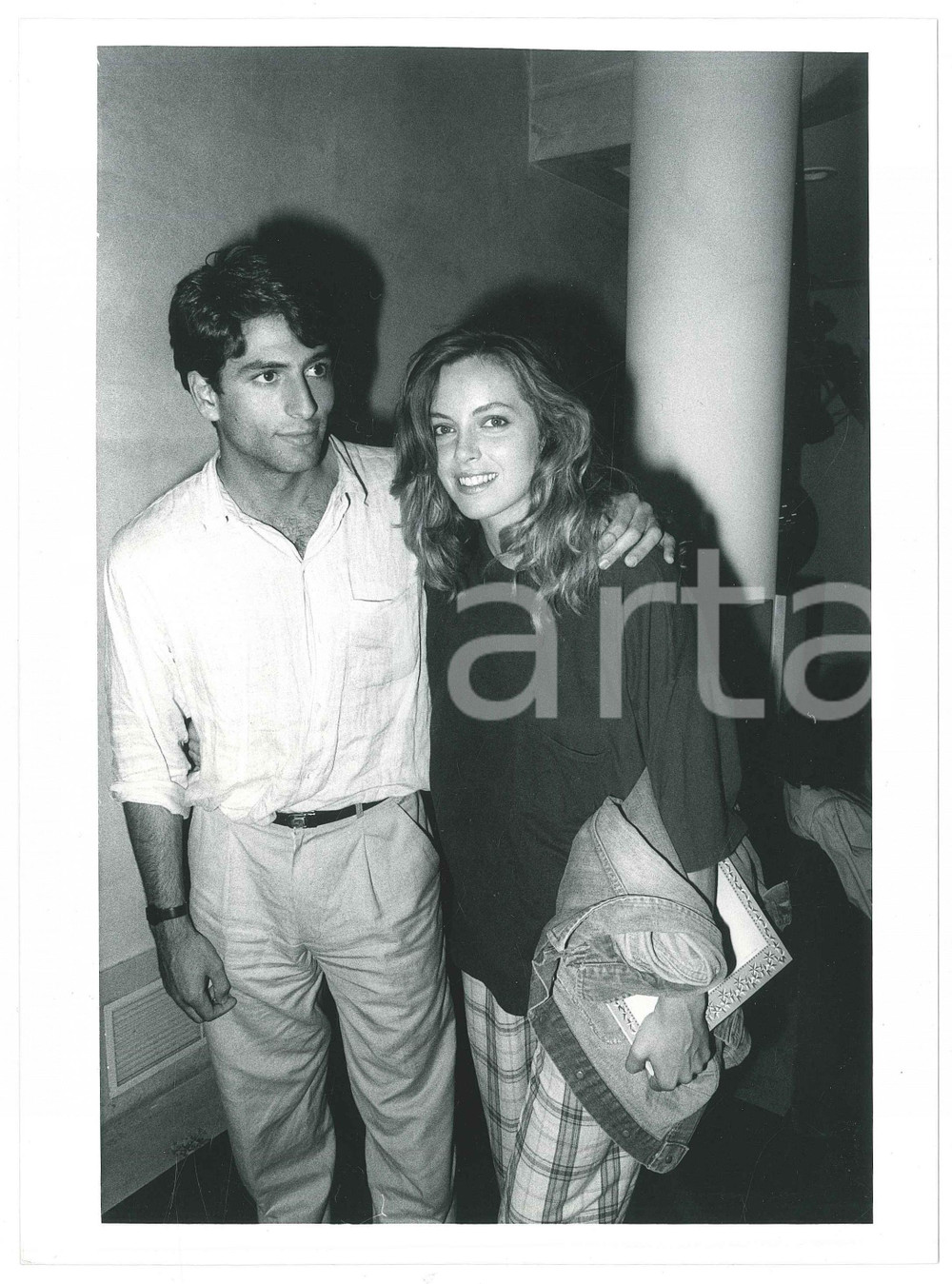 Fotografia d epoca originale 1985 ca ITALIA  CINEMA Greta SCACCHI Vincent SPANO Foto 18x24 cm 1