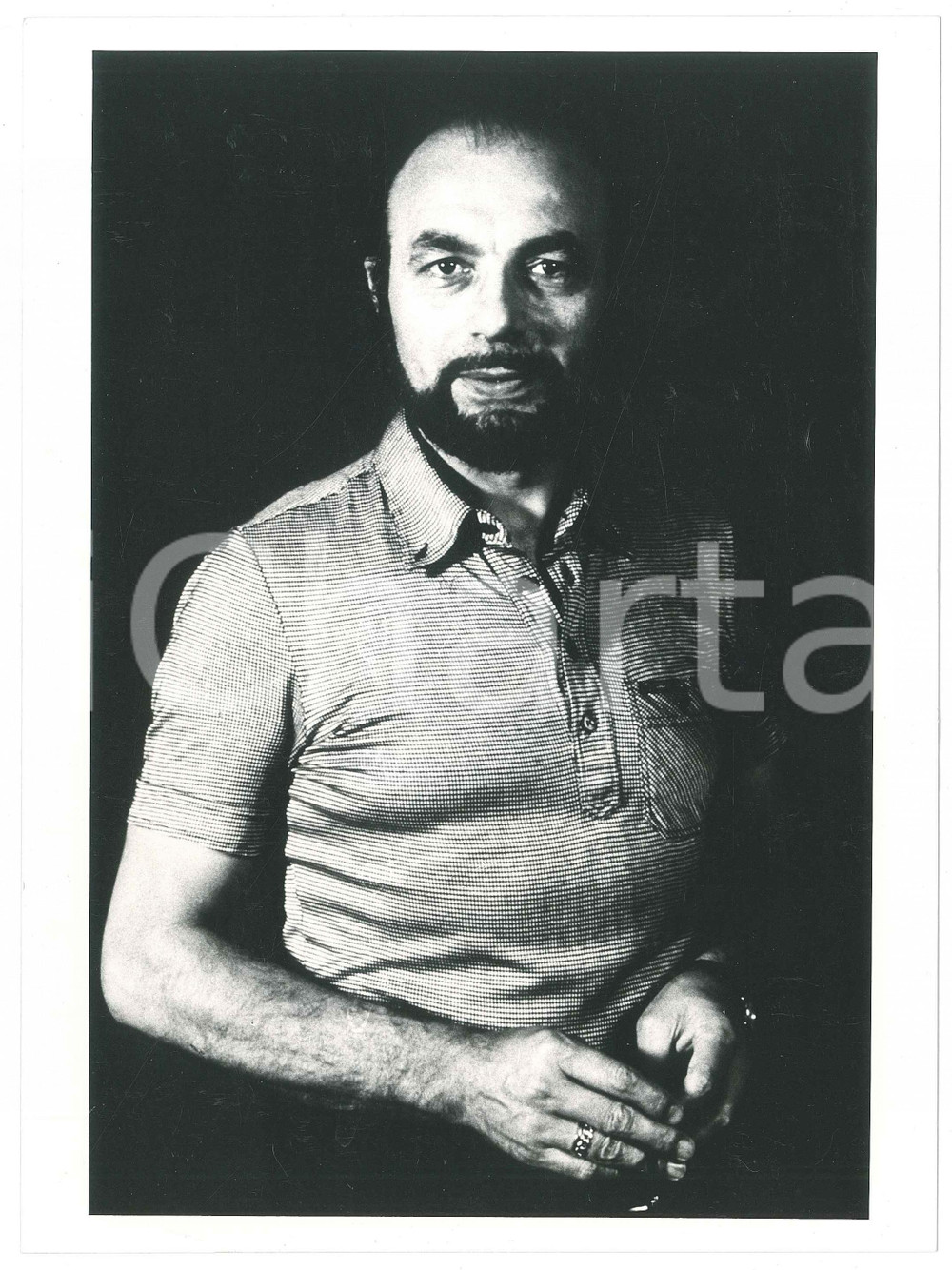 Fotografia d epoca originale 1985 ca LIRICA Renato BRUSON Ritratto del baritono  Foto 18x24 cm 1