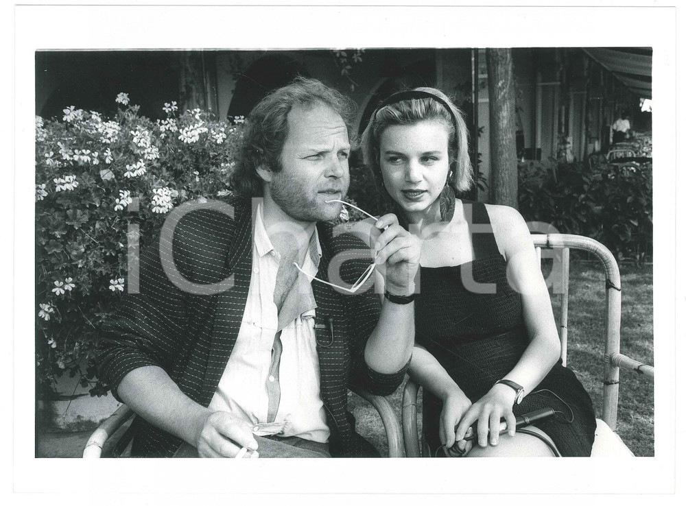Fotografia d epoca originale 1986 VENEZIA  MOSTRA DEL CINEMA Fabienne BABE Gerulf PANNACH Foto 24x18 cm 1 1