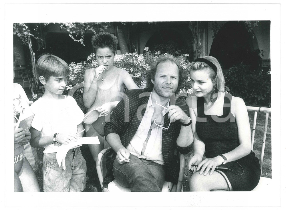 Fotografia d epoca originale 1986 VENEZIA  MOSTRA DEL CINEMA Fabienne BABE Gerulf PANNACH Foto 24x18 cm 1